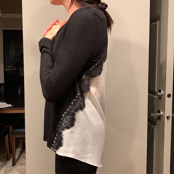 Long sleeve high low top - Picture 4 of 6